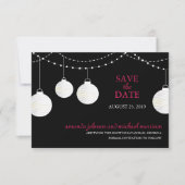 Papieren lantaarnbruiloft sparen de datum save the date (Voorkant)