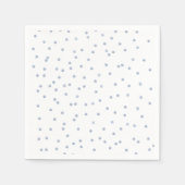 Papieren luiers, grijze n witte cirkels servet (Voorkant)