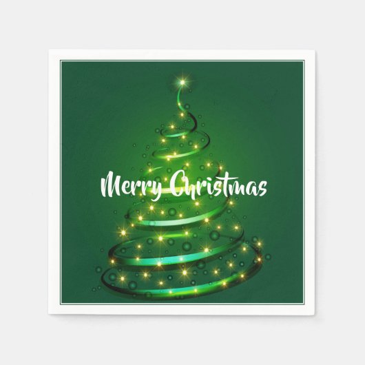 Papieren luiers-kerstboom servet (Voorkant)