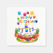 Papieren luiers, koekjes en fijne verjaardag servet (Voorkant)