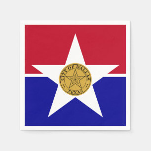 Papieren luiers met vlag van Dallas Servet