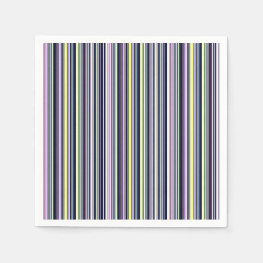 Papieren luiers, Paarse blauwe streep Servet (Voorkant)