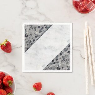 Papieren luiers, zilver servet