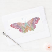 papieren mozaïek vlinder Sticker (Envelop)