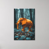 Papieren olifant canvas afdruk (Voorkant)