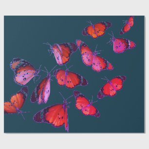 Papieren omhulling met BUTTERFLIES Cadeaupapier