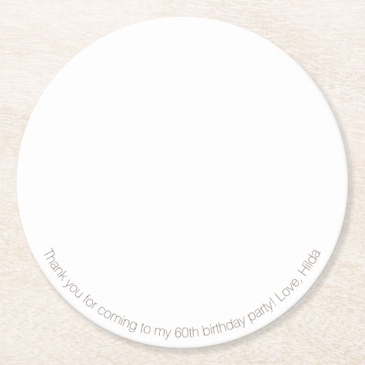 Papieren Onderzetter (Voorkant)