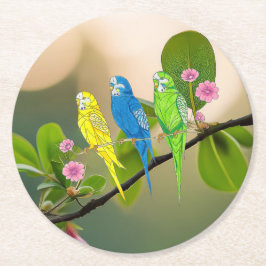 Papieren Onderzetter Budgies