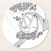 Papieren Onderzetter - Drakennest (Voorkant)