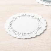 Papieren Onderzetter - Het vieren van de bruiloft  (Gekanteld)