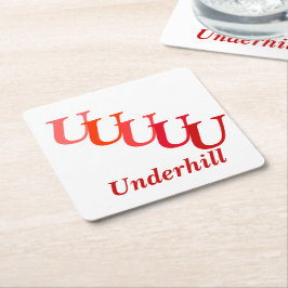 Papieren Onderzetter - Naam en overwegingen