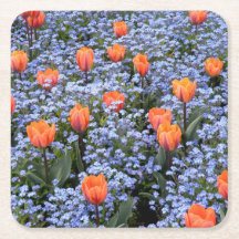 Papieren onderzetters bloemen