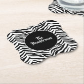 Papieren Onderzetters instellen - Aangepaste naam (Gekanteld)