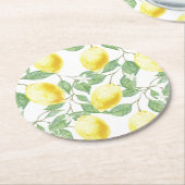 Papieren Onderzetters Set-Lemons (Gebogen)