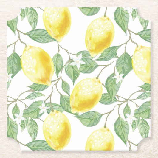 Papieren Onderzetters Set-Lemons (Voorkant)