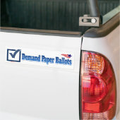 Papieren pakketten vragen bumpersticker (Op Truck)