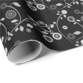 Papieren papier en witte flora oppakken (Rol Hoek)