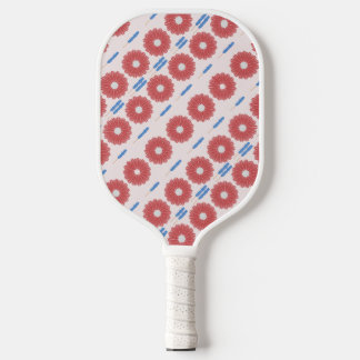 Papieren parapluutjes en rots snoep swizzles pickleball paddle