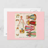 Papieren pop Briefkaarten (Voorkant / Achterkant)