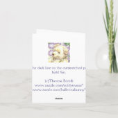 Papieren pop Teddy Blank Note Kaart (Achterkant)