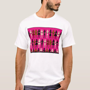 "Papieren poppen" kinderen uit de wereld verenigen T-shirt