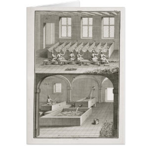 Papieren productie uit de "Encyclopedie des Scienc