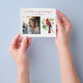 PAPIEREN Rode Kardinaal Memorial Begrafenisprogram Flyer (Hand)