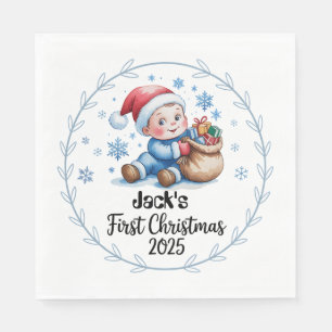 Papieren servet - Baby's eerste kerstservetten