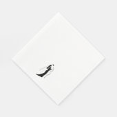 Papieren servet - Bruiloft (Hoek)