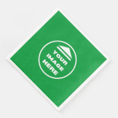 Papieren servet- gepersonaliseerd - Afbeelding / t Servet (Hoek)