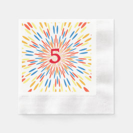 Papieren servet met abstract ontwerp Leeftijd 5