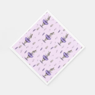 Papieren servet met een schattig ballerina konijnt