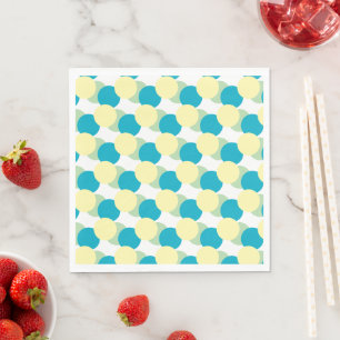 Papieren servet - pastelcirkels overlappend