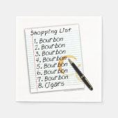 PAPIEREN SERVETTEN - BOURBON LIEFHEBBERS SHOPPING  (Voorkant)