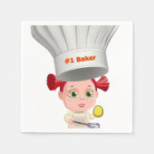Papieren servetten, Chef Baker Bakkerij Servet (Voorkant)