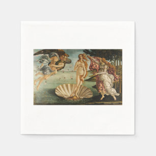 Papieren servetten De geboorte van Venus Sandro Bo
