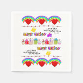 Papieren servetten Happy Valentine's Day Happy Bir (Voorkant)