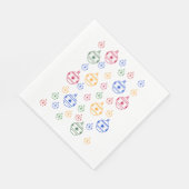 Papieren servetten - kerstboomkleuren (Hoek)