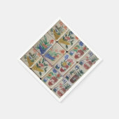 Papieren servetten, mahjong servet (Hoek)