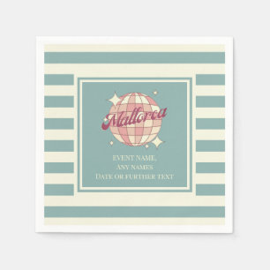 Papieren servetten Mallorca Spanje viering eveneme