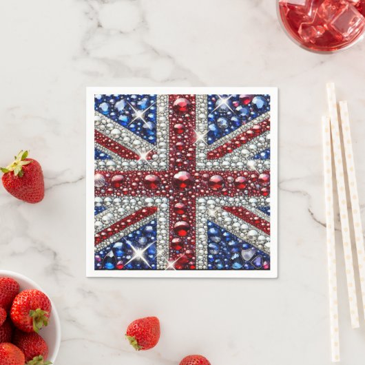 Papieren servetten met British Colours Design (Insitu)
