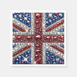 Papieren servetten met British Colours Design