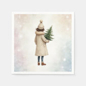 Papieren servetten met kerstontwerp (Voorkant)