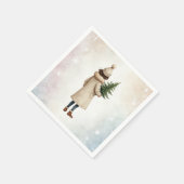 Papieren servetten met kerstontwerp (Hoek)