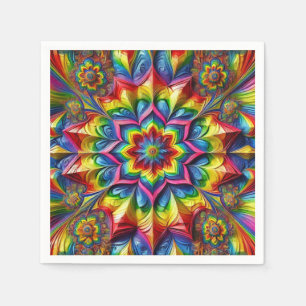 Papieren servetten met LGBTQ-kleuren ontwerp