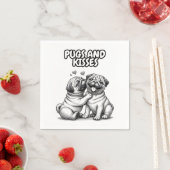 Papieren servetten met mopjes en kusjes (Insitu)