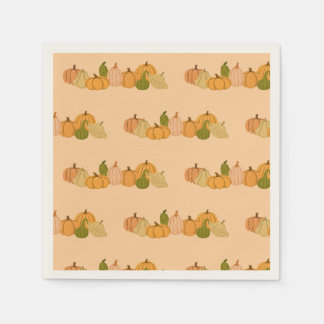 Papieren servetten met pompoenprint – Halloweenfee