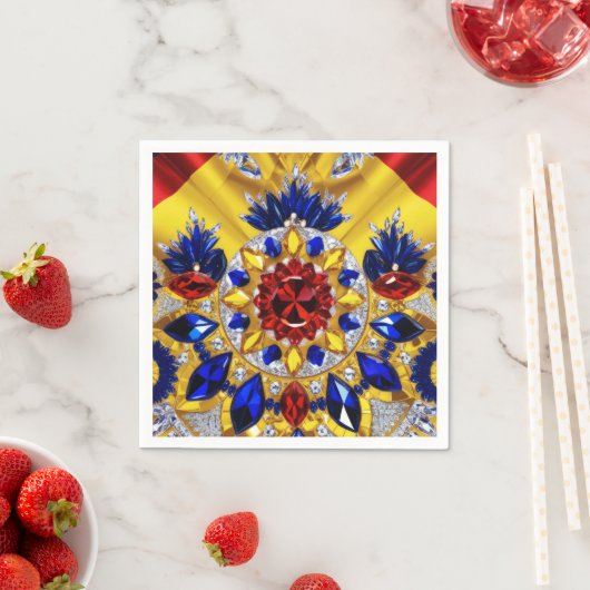 Papieren servetten met Roemeense kleuren Design (Insitu)