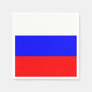 Papieren servetten met Russische vlag