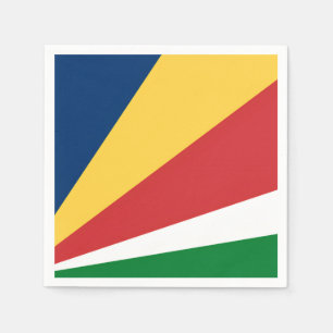 Papieren servetten met Seychellen Kleuren Design